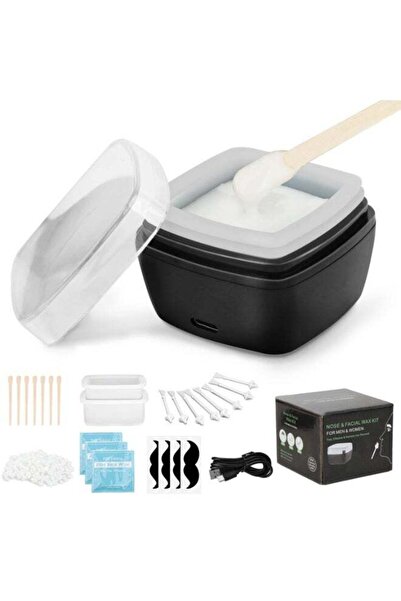 Arabest Nose Ear Hair Waxing Kit with USB Heater, 100g Wax, 45 Sticks for Men...