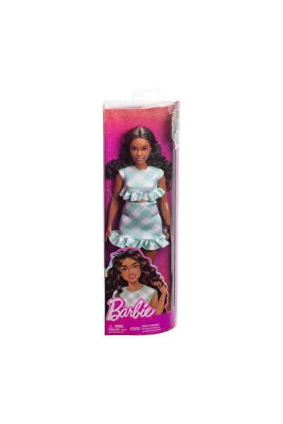 mattel Barbie Fashionistas Doll İn Green Gingham Dress