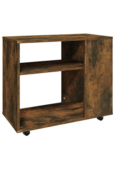 vidaxl Side table, smoked oak, 70x35x55 cm, processed wood