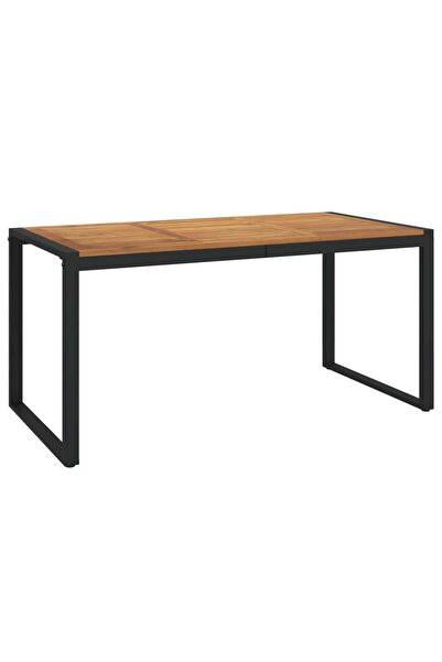 vidaxl Masă grădină picioare formă de U 160x80x75 cm lemn masiv acacia