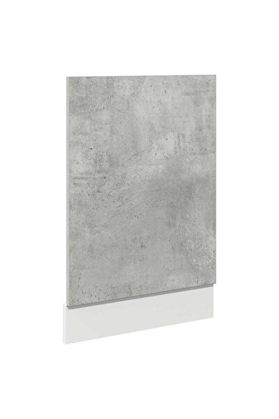 vidaxl Panou frontal mașină spălat vase “Lyon”, gri beton, 45x3x67 cm