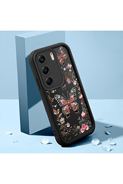 Hontinga غطاء هاتف ناعم من السيليكون رفيع ومقاوم للصدمات بنمط الفراشة متوافق ...