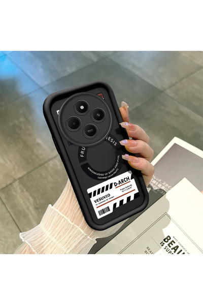 Hontinga غطاء هاتف من السيليكون الناعم والرفيع متوافق مع كاميرا Redmi 14C، تص...