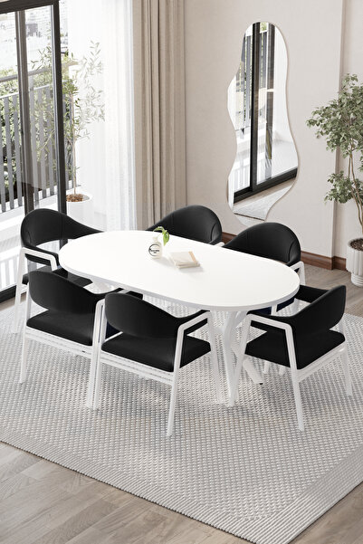 BY ORHAN GÜZEL Mutfak Masası Takımı 6 Kişilik Masa Takımı CASSE Serisi Mutfak...