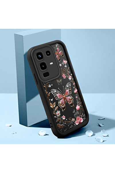 Hontinga حافظة هاتف من السيليكون الناعم الرقيق بنمط الفراشة متوافقة مع هاتف I...