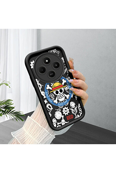 Hontinga غطاء هاتف من السيليكون الناعم والرفيع متوافق مع كاميرا Redmi 14C، تص...