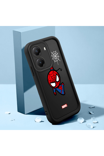 Hontinga Poco X7 Pro Uyumlu Spider Desen Kamera Korumalı İnce Yumuşak Silikon...