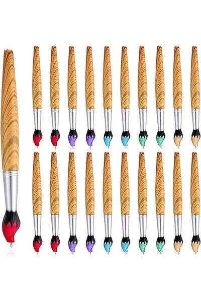 Arabest Bamboo Brush Shape Ballpoint Pen,Suitable for Art Activities, Holiday...