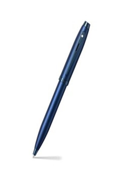 Sheaffer قلم 100 E9371 أزرق ساتان مع حواف زرقاء PVD Bp
