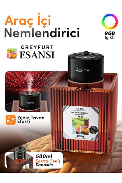 auhma AF-09 Araç İçi Hava Nemlendirici & Koku Makinesi Blue Ocean Esansı – 50...