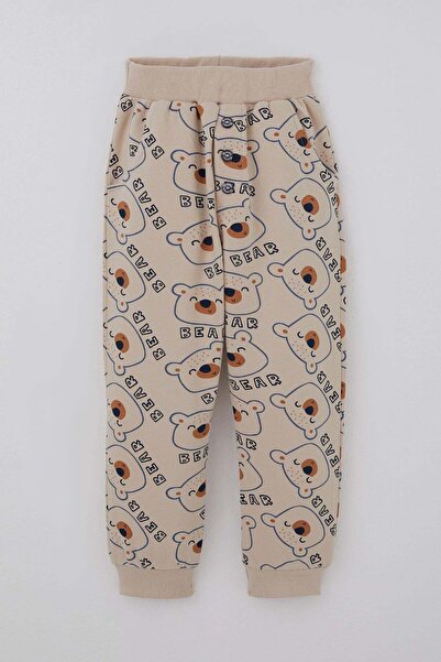 Breeze Boy's Sweatpants with Cute Teddy Bear Pattern and Button Accessories, ...