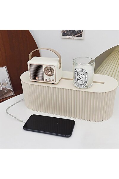 Arabest صندوق إدارة الكابلات، صندوق تخزين كبير للقوابس على المكتب، حافظة لتنظ...