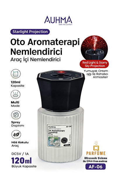 auhma AF-06 Araç İçi Hava Nemlendirici & Koku Makinesi En Counter Esansı – 12...