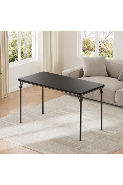 Garvee Portable Folding Table with PU Leather Top