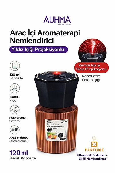 auhma AF-08 Araç İçi Hava Nemlendirici & Koku Makinesi Chanel Esansı – 120ml ...