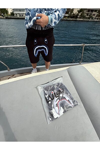 shop Bape Koleksiyonu Mavi Şort