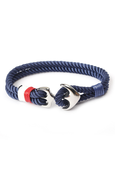 EFAYN.RO Sailor bracelet with anchor, blue, unisex, EFAYN