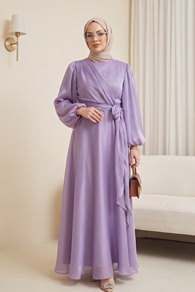 HİJABAYA Υφασμάτινο φόρεμα Janjan με λεπτομέρεια δέσιμου σταυρωτά μπροστά