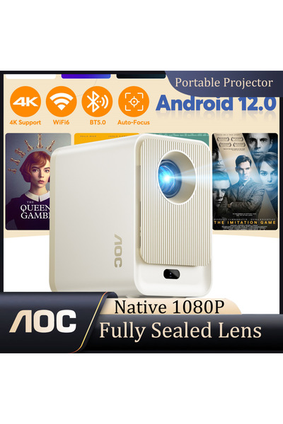 Aoc جهاز عرض مقاوم للغبار 9000L بدقة 1080P و4K مع تركيز تلقائي وشاشة 250 بوصة...