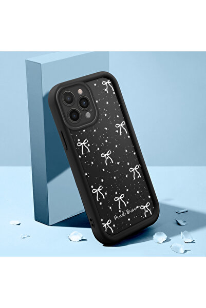 Hontinga iPhone 12 Pro Max Compatible Bow Pattern Camera Protected Slim Soft ...