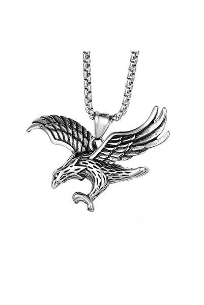 EFAYN.RO Raptor eagle pendant chain, unisex, silver, EFAYN