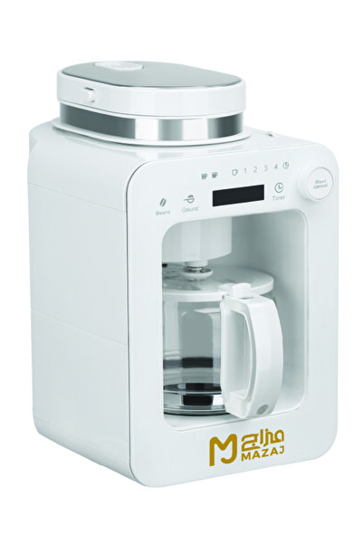 Mazaj صانعة قهوة مقطرة مع مطحنة مدمجة