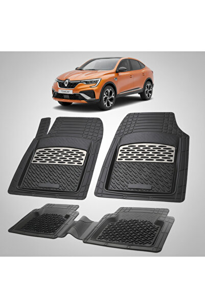 TEAMCAR Renault Arkana 1 SUV Κουπέ Συμβατά Πατάκια Δαπέδου 2021-2023 |   Ασήμι