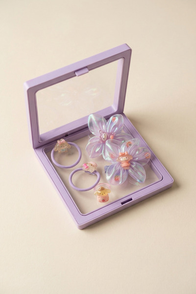 Katia&Bony Σετ αγκράφες για κορίτσια 5 τεμαχίων με Hello Kity σε πλαστικό κου...