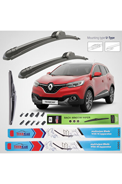 TEAMCAR Renault Kadjar (2015-2018) Πλήρες Σετ Υαλοκαθαριστήρων