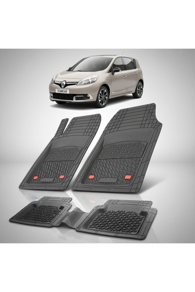 TEAMCAR Renault Scenic III 2 MPV Συμβατά Πατάκια Δαπέδου 2012-2013 |   Μαύρο