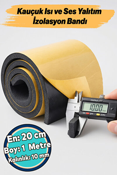 NZB Araç Ses Isı Yalıtım İzolasyon Bandı Epidyen Yapışkanlı En:20 cm Kalınlık...
