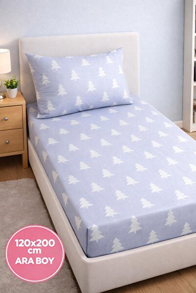 Eponj Home 100% pamučni komplet plahti s gumom, srednja veličina 120x200cm Ta...