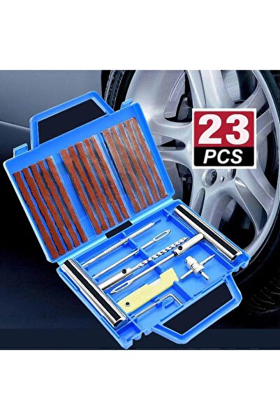 EasyLife طقم إصلاح الإطارات المحمول للخدمة الشاقة، مجموعة سدادات الإطارات بدو...