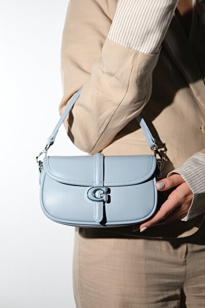 LuviShoes 26033 Μπλε γυναικεία τσάντα ώμου