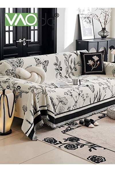 VAODO غطاء أريكة من الجاكار، غطاء واقي للأريكة، أغطية لحماية الأريكة المقطعية...