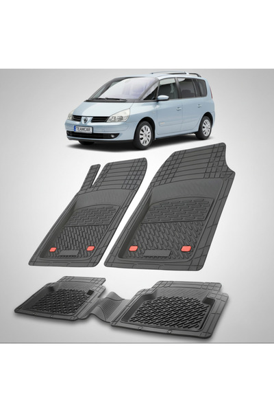TEAMCAR Renault Espace IV 2 MPV Συμβατά Πατάκια Δαπέδου 2006-2010 |   Μαύρο