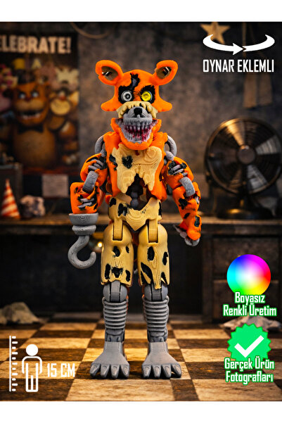 Suelo Butik FNAF Withered Foxy Eklemleri Hareketli Five Nights at Freddy's Ka...