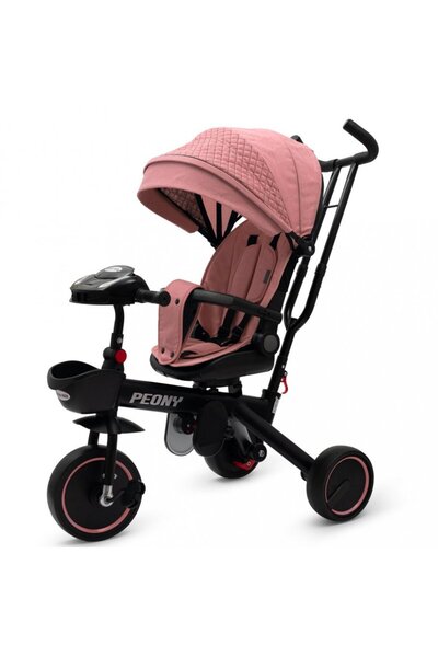 Babymix Baby Mix Peony Pink children's tricycle with 360 rotating seat, EVA w...