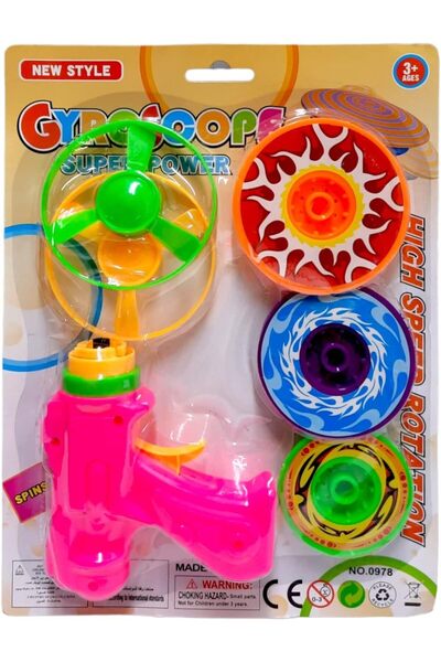 Other PartyTime - Set of 6 Flying Disc Launcher Toys, Great Outdoor Activitie...