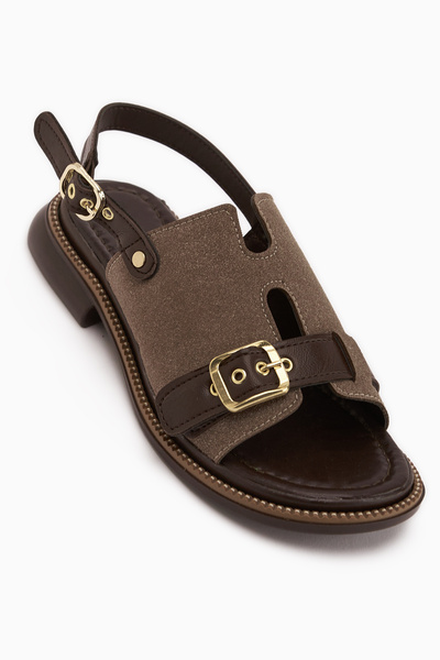 Limoya Жіночі сандалі Neveen Coffee із замшевою пряжкою