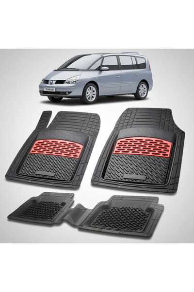 TEAMCAR Renault Espace IV 1 MPV Συμβατά Πατάκια Δαπέδου 2002-2006 |   Κόκκινο