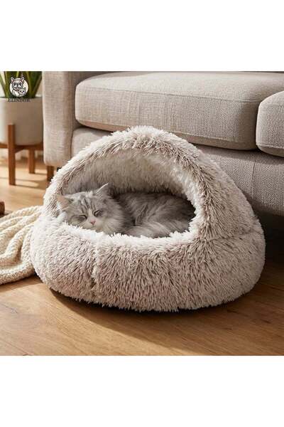 Elindor Άνετο Κρεβάτι για Σκύλους και Γάτες Elindor ®   Στρογγυλή, Αντιολισθη...