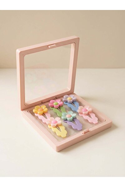 Katia&Bony Σετ αγκράφες για κορίτσια 6 τεμαχίων με αξεσουάρ λουλουδιών σε πλα...