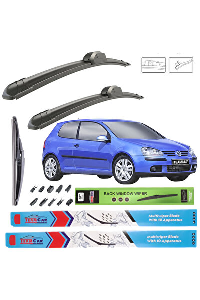 TEAMCAR Volkswagen Golf V 3-θυρο (2003-2005) Πλήρες Σετ Υαλοκαθαριστήρων