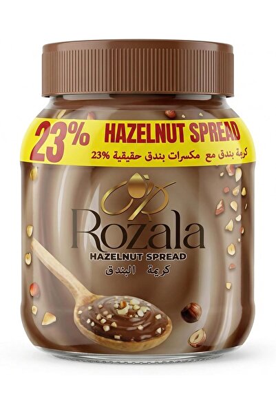 Rozala معجون البندق بنسبة 23% مع حبيبات البندق الحقيقية