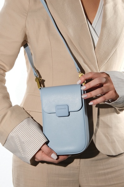 LuviShoes 26032 Μπλε γυναικεία τσάντα ώμου