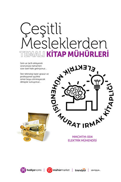 HEDİYENOMİ MühürMarket > ختم كتاب مهندس الكهرباء - Ex-libris - ختم الكتاب > M...