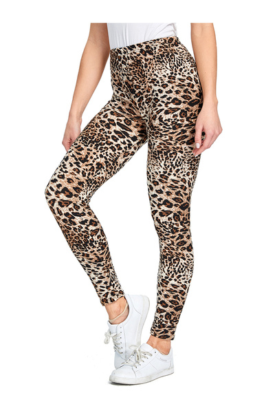 FridayIn Female Fast fashion Leopard Slim Leggings