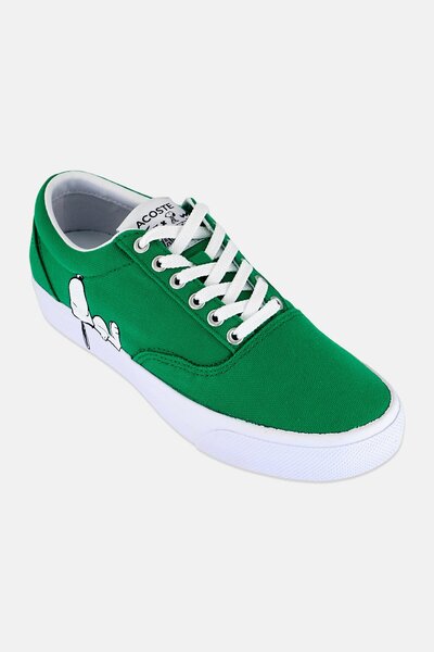 Lacoste x Peanuts Women Lace Up Casual Shoes, Green
