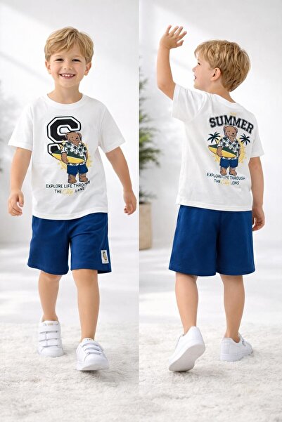 ciklet kids Boy's Top and Bottom Set with Shorts